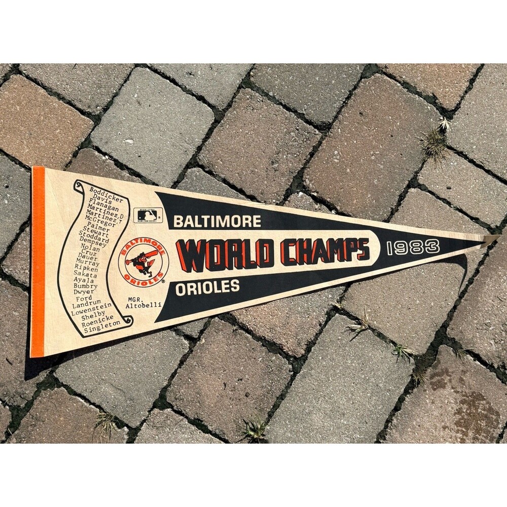 Baltimore Orioles 1983 World Series VINTAGE MLB Baseball Full Size Pennant